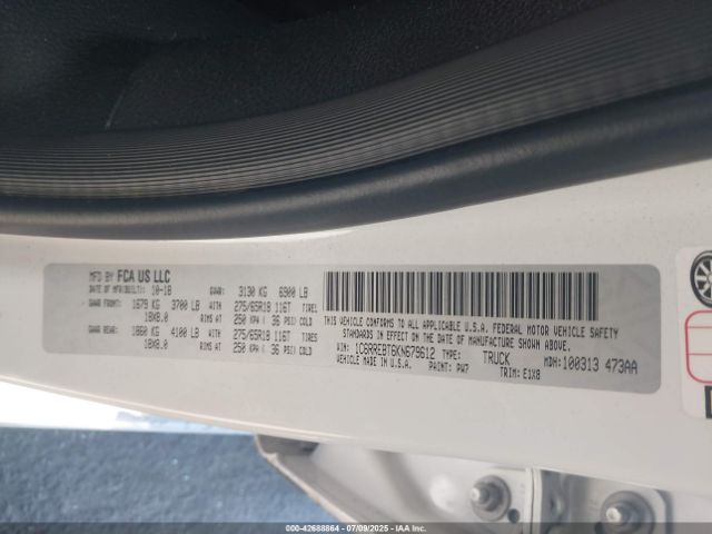 2019 RAM 1500 1C6RREBT6KN679612 Photo 8