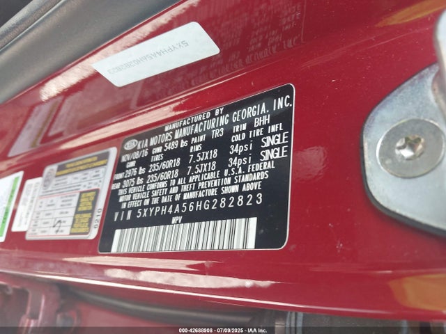 5XYPH4A56HG282823 KIA Sorento