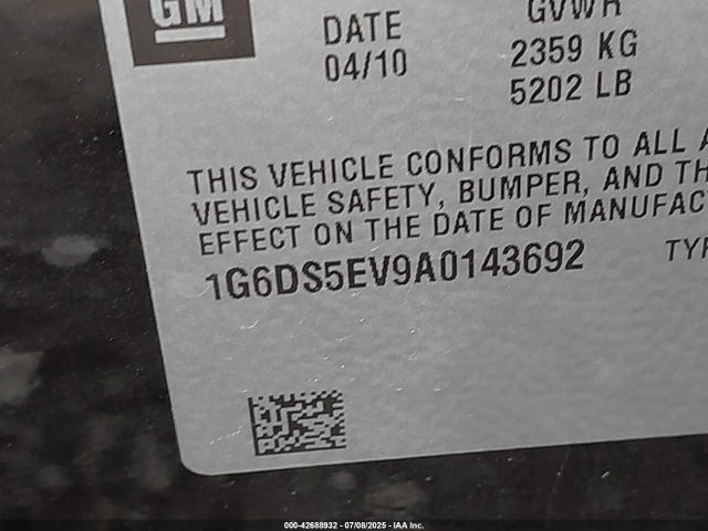 2010 CADILLAC CTS 1G6DS5EV9A0143692 Photo 8