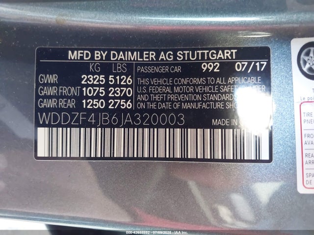 Mercedes-Benz m274 2018 WDDZF4JB6JA320003 Image 9
