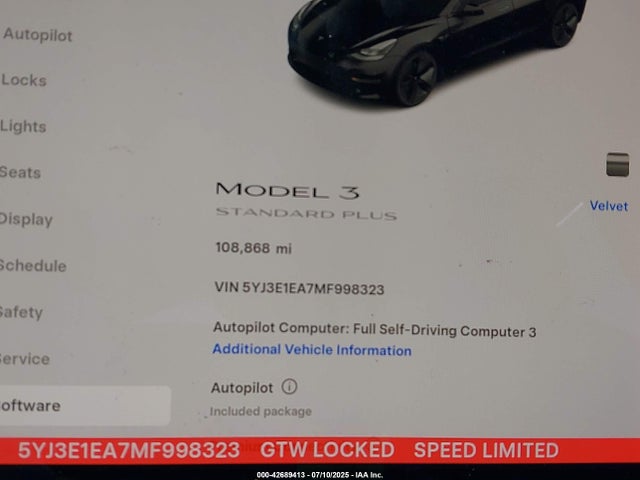 2021 TESLA MODEL 3 5YJ3E1EA7MF998323 Photo 6