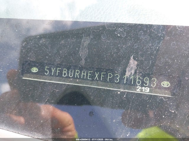 Toyota 2zr-fe 2015 5YFBURHEXFP311693 Image 9