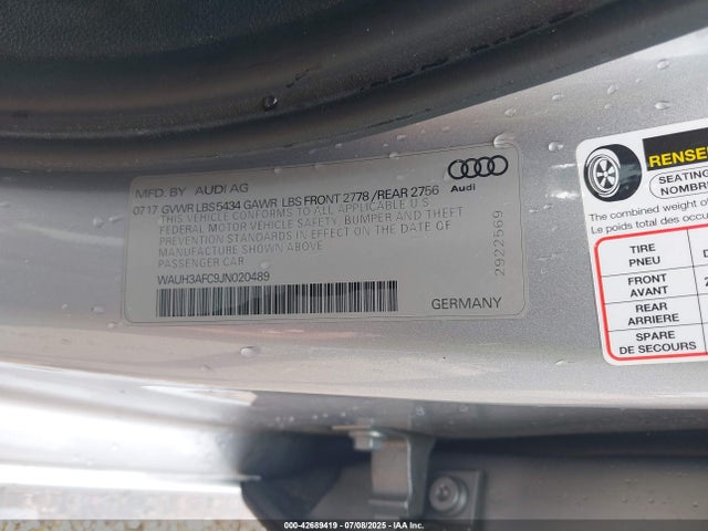 2018 AUDI A6 WAUH3AFC9JN020489 Photo 8