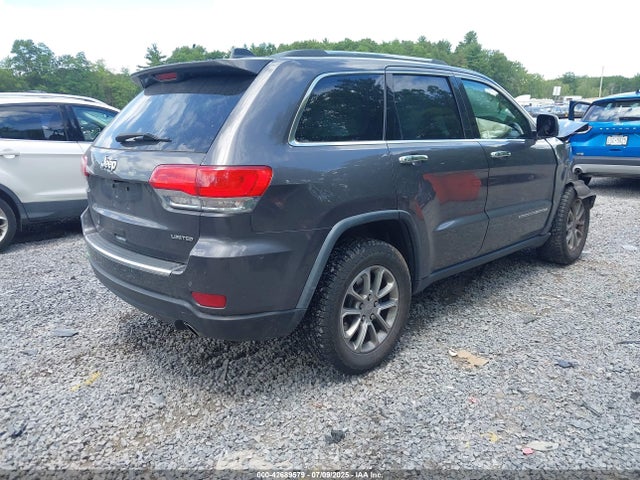 2016 Jeep Grand Cherokee Limited მანქანა იყიდება აუქციონზე, vin: 1C4RJEBGXGC335304, აუქციონის ნომერი: 42689579