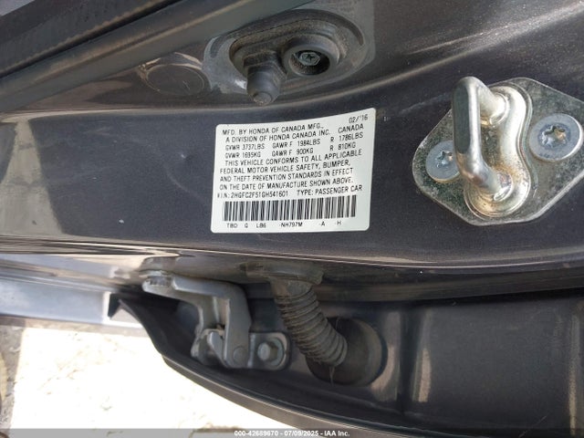 2HGFC2F51GH541601 Honda k20c2