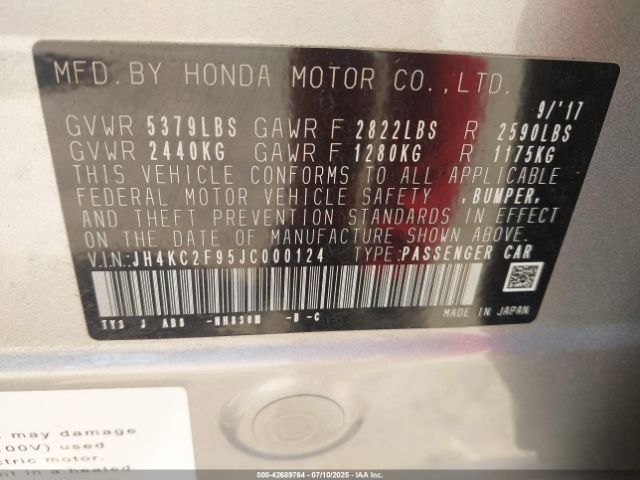 2018 ACURA RLX SPORT HYBRID JH4KC2F95JC000124 Photo 8