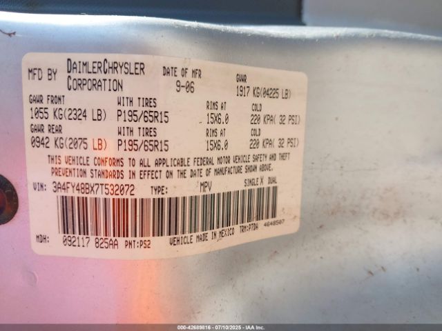 2007 CHRYSLER PT CRUISER 3A4FY48BX7T532072 Photo 8