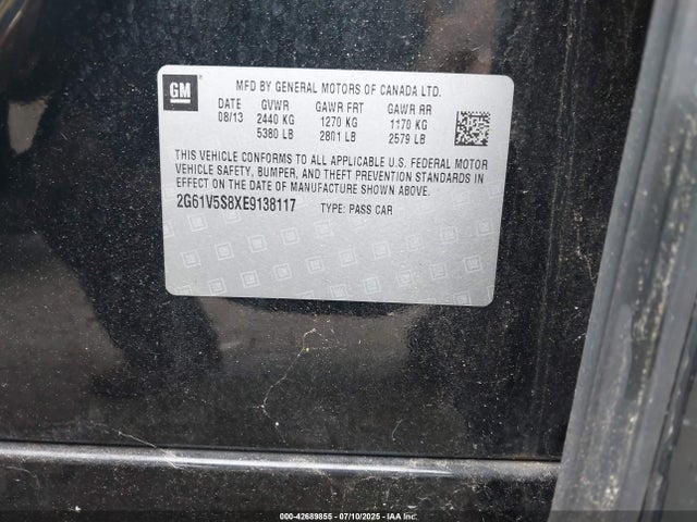 2014 CADILLAC XTS 2G61V5S8XE9138117 Photo 8