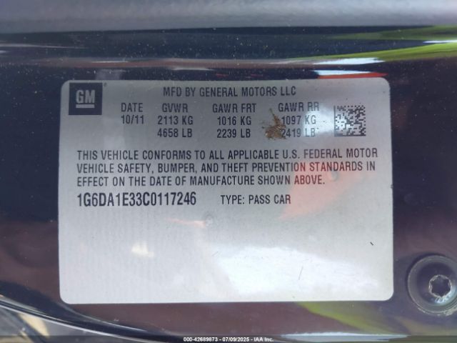 2012 CADILLAC CTS 1G6DA1E33C0117246 Photo 8