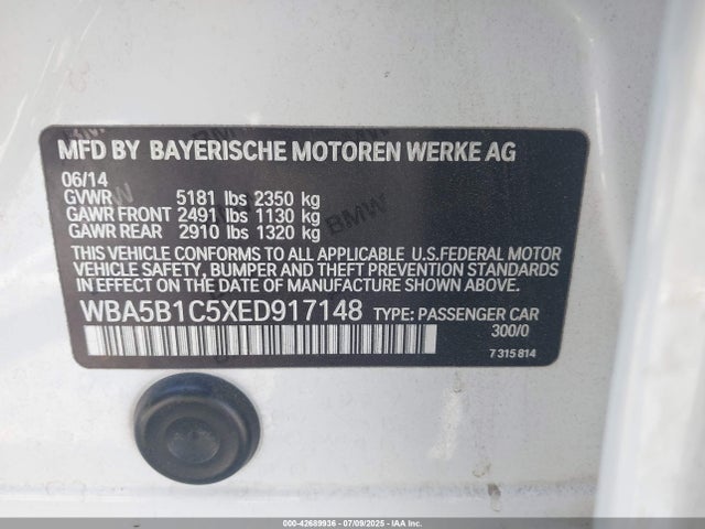 WBA5B1C5XED917148 BMW 535i
