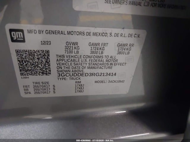3GCUDDED3RG213414 Chevrolet l84