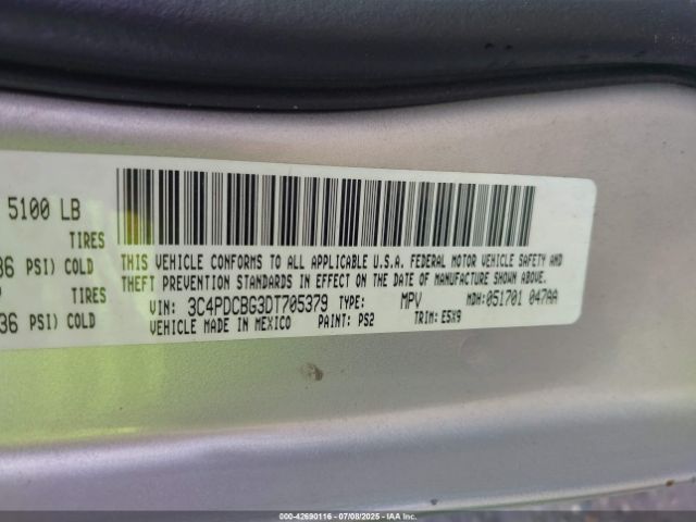 2013 DODGE JOURNEY 3C4PDCBG3DT705379 Photo 8