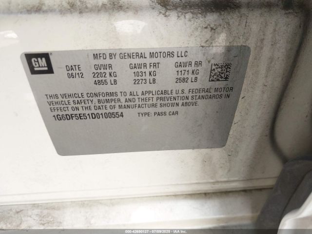 2013 CADILLAC CTS 1G6DF5E51D0100554 Photo 8