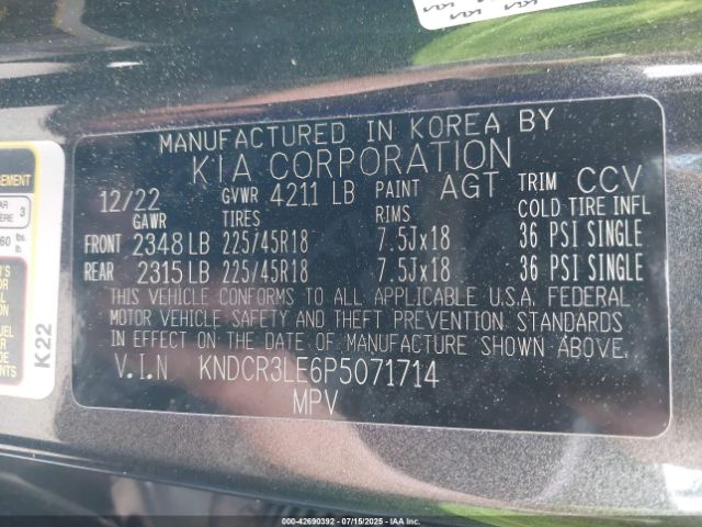 2023 KIA NIRO KNDCR3LE6P5071714 Photo 8