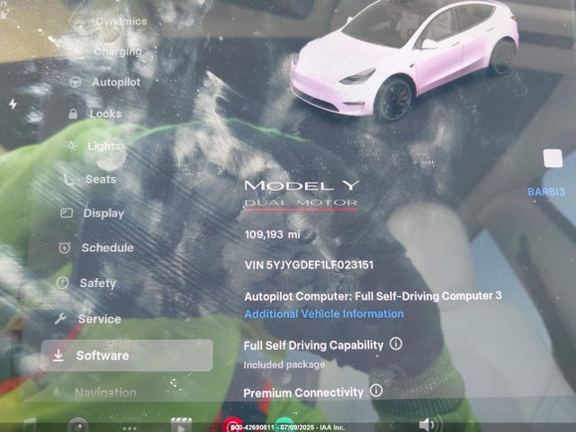 5YJYGDEF1LF023151 Tesla Model Y
