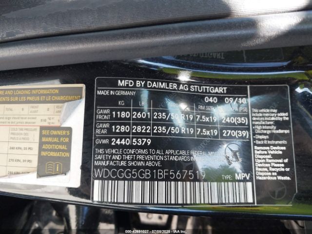 2011 MERCEDES-BENZ GLK 350 WDCGG5GB1BF567519 Photo 8