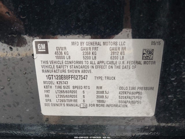 1GT120E88FF627547 GMC lml