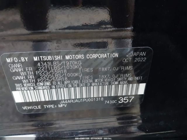 2023 MITSUBISHI OUTLANDER SPORT JA4ARUAU1PU001318 Photo 8