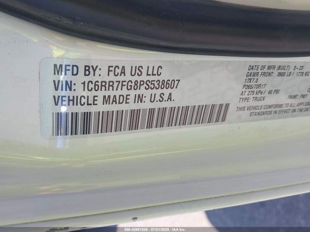 RAM 1500 2023 1C6RR7FG8PS538607 Image 9