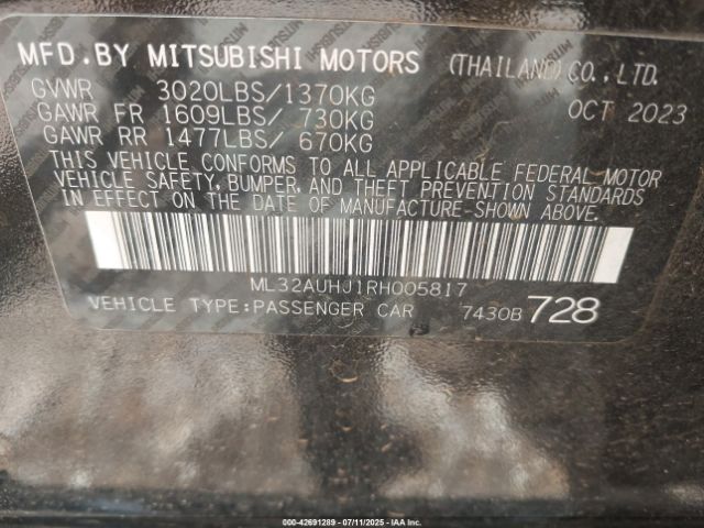 2024 MITSUBISHI MIRAGE ML32AUHJ1RH005817 Photo 8
