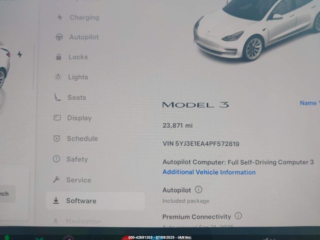 2023 TESLA MODEL 3 5YJ3E1EA4PF572819 Photo 6