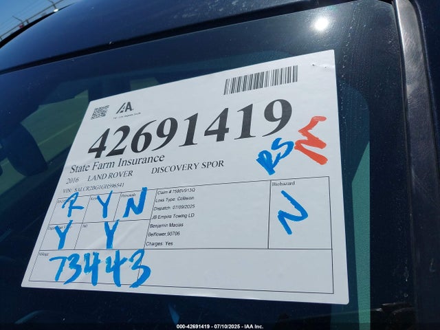 SALCR2BG1GH596541 Land Rover gtdi lev3 sulev30