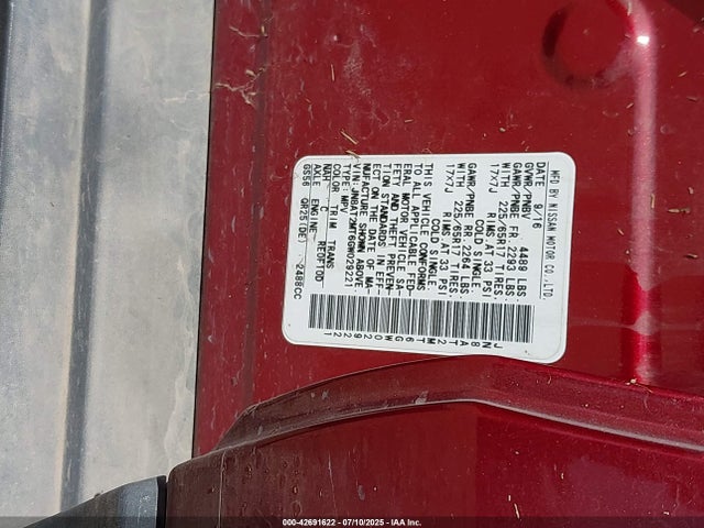 JN8AT2MT6GW029221 Nissan 2016