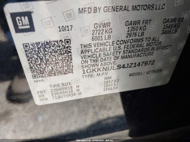 2018 GMC ACADIA 1GKKNULS4JZ147972 Photo 8