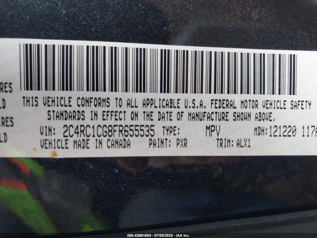 2C4RC1CG8FR655535 Chrysler Town and Country