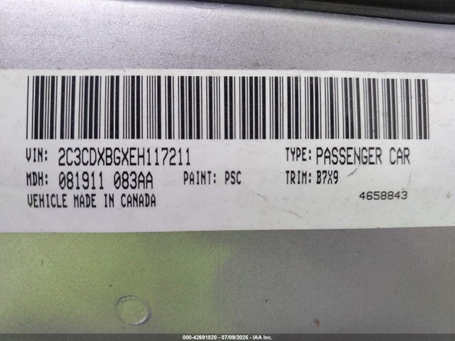 2C3CDXBGXEH117211 Dodge 2014