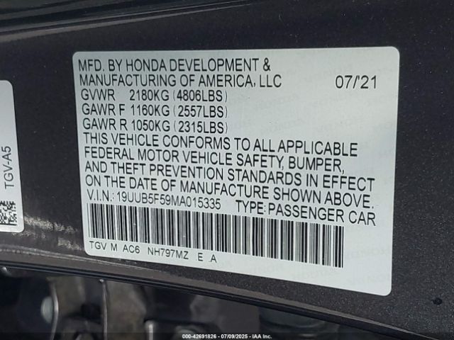 2021 ACURA TLX 19UUB5F59MA015335 Photo 8