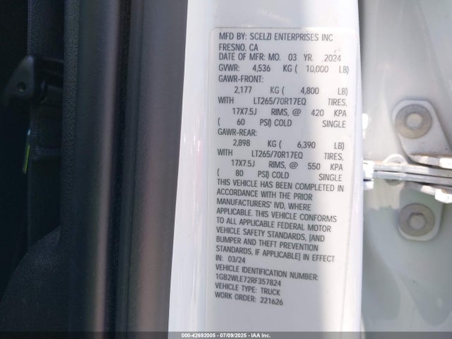 Chevrolet l8t 2024 1GB2WLE72RF357824 Image 9