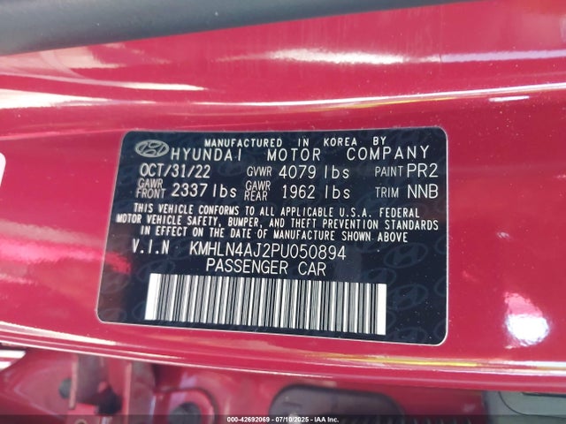 Hyundai gdi kappa 2023 KMHLN4AJ2PU050894 Image 9