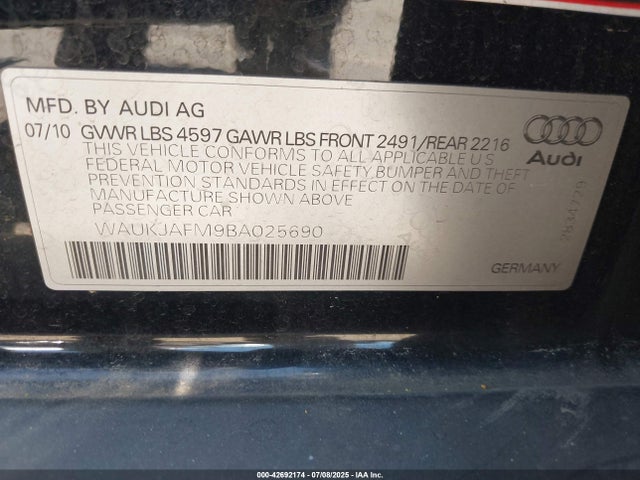 2011 AUDI A3 WAUKJAFM9BA025690 Photo 8