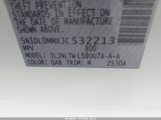 5N1DL0MMXJC532213 Infiniti 2018