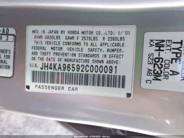 2002 ACURA RL JH4KA96592C000091 Photo 8