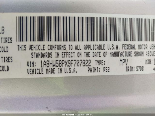 2009 CHRYSLER ASPEN 1A8HW58PX9F707822 Photo 8