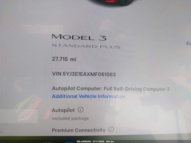 2021 TESLA MODEL 3 5YJ3E1EAXMF061563 Photo 6