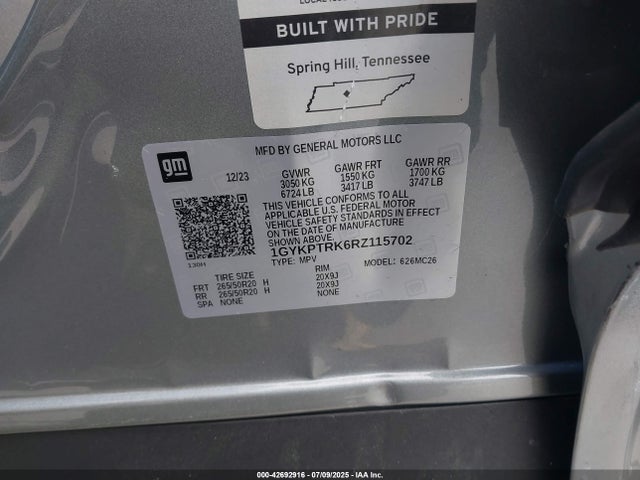 2024 CADILLAC LYRIQ 1GYKPTRK6RZ115702 Photo 8