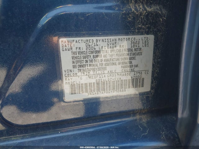 3N1AB7AP8GY292888 Nissan 2016