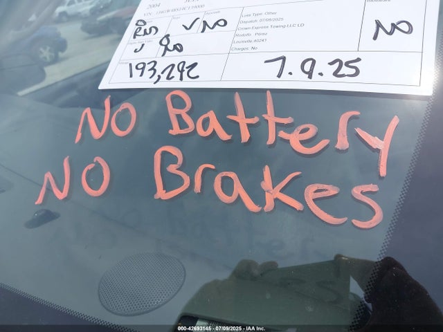2004 Jeep Grand Cherokee Laredo მანქანა იყიდება აუქციონზე, vin: 1J4GW48S14C139000, აუქციონის ნომერი: 42693145