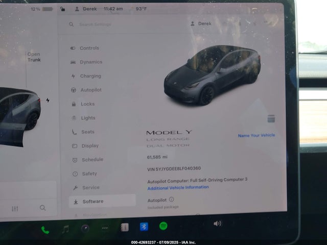2020 TESLA MODEL Y 5YJYGDEE8LF040360 Photo 6