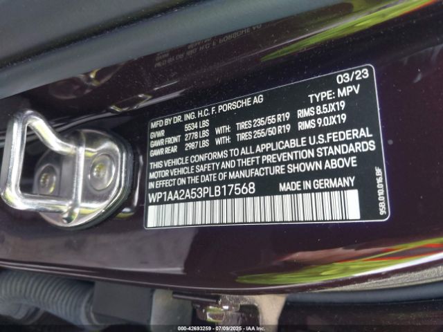 2023 PORSCHE MACAN WP1AA2A53PLB17568 Photo 8