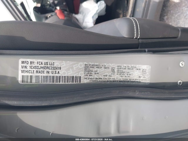Dodge Durango 2024 1C4SDJH93RC222419 Image 9
