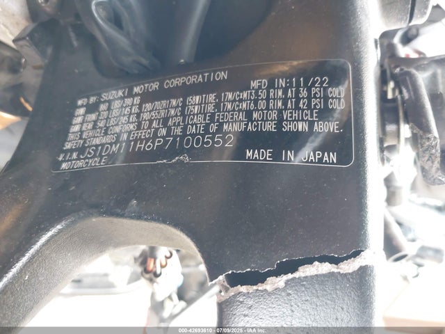 JS1DM11H6P7100552 Suzuki Dta2