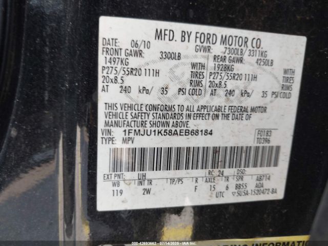 2010 FORD EXPEDITION 1FMJU1K58AEB68184 Photo 8