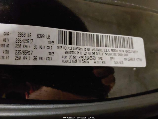 2020 CHRYSLER PACIFICA HYBRID 2C4RC1N75LR105539 Photo 8