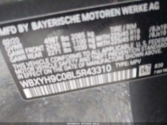 2020 BMW X2 WBXYH9C08L5R43310 Photo 8