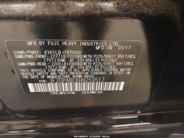 2017 SUBARU CROSSTREK JF2GPABC6HH259517 Photo 8