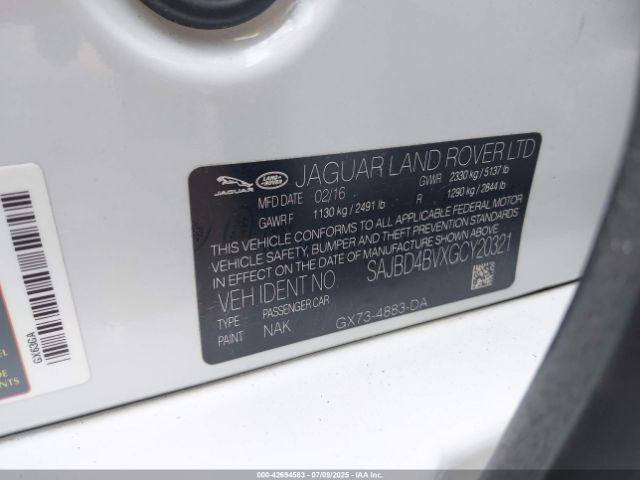 2016 JAGUAR XF SAJBD4BVXGCY20321 Photo 8